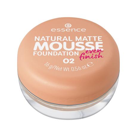 essence essence NATURAL MATTE MOUSSE FOUNDATION 02 Natural Matte Mousse Foundation 