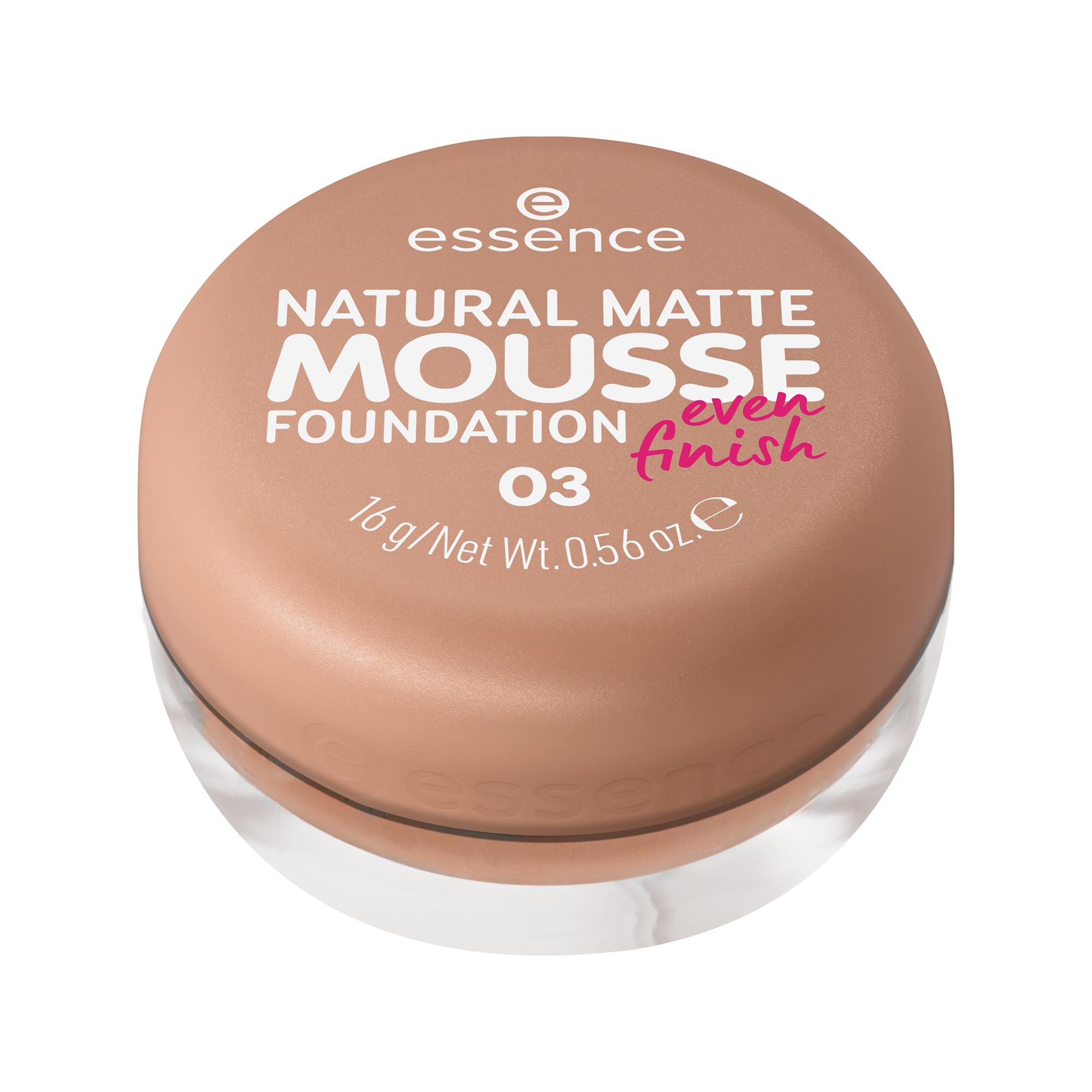 essence essence NATURAL MATTE MOUSSE FOUNDATION 02 Natural Matte Mousse Foundation 