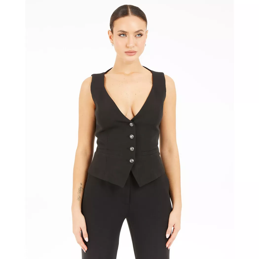 Guess - Gilet, für Damen, Black, Größe XS