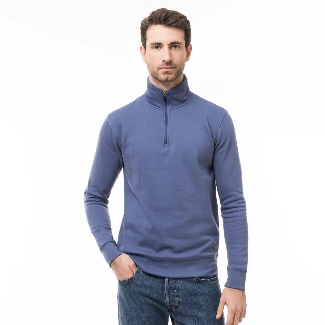 Manor Man - Sweatshirt, für Herren, Blau, Größe L