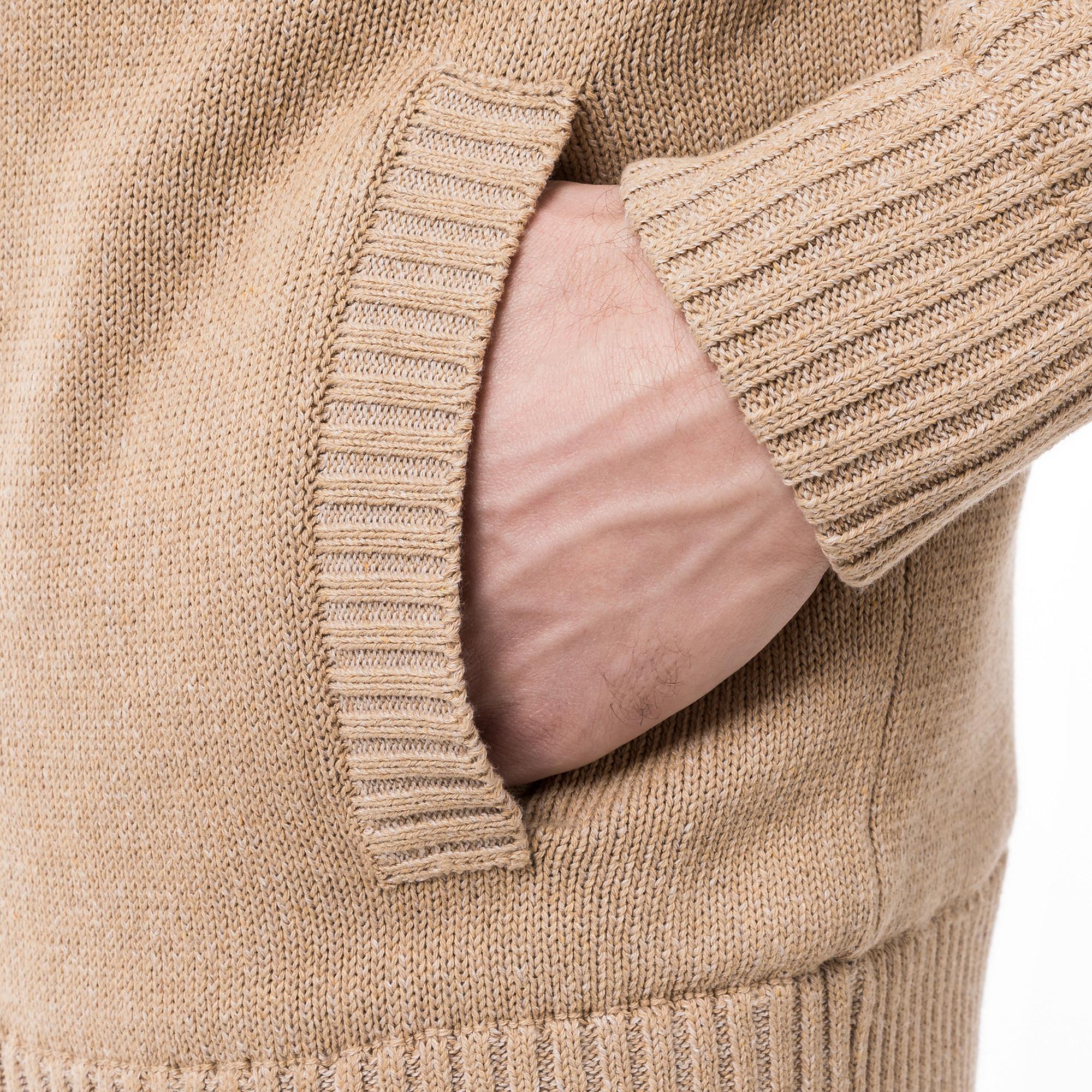 Manor Man Cardigan Langarm Stehkragen  