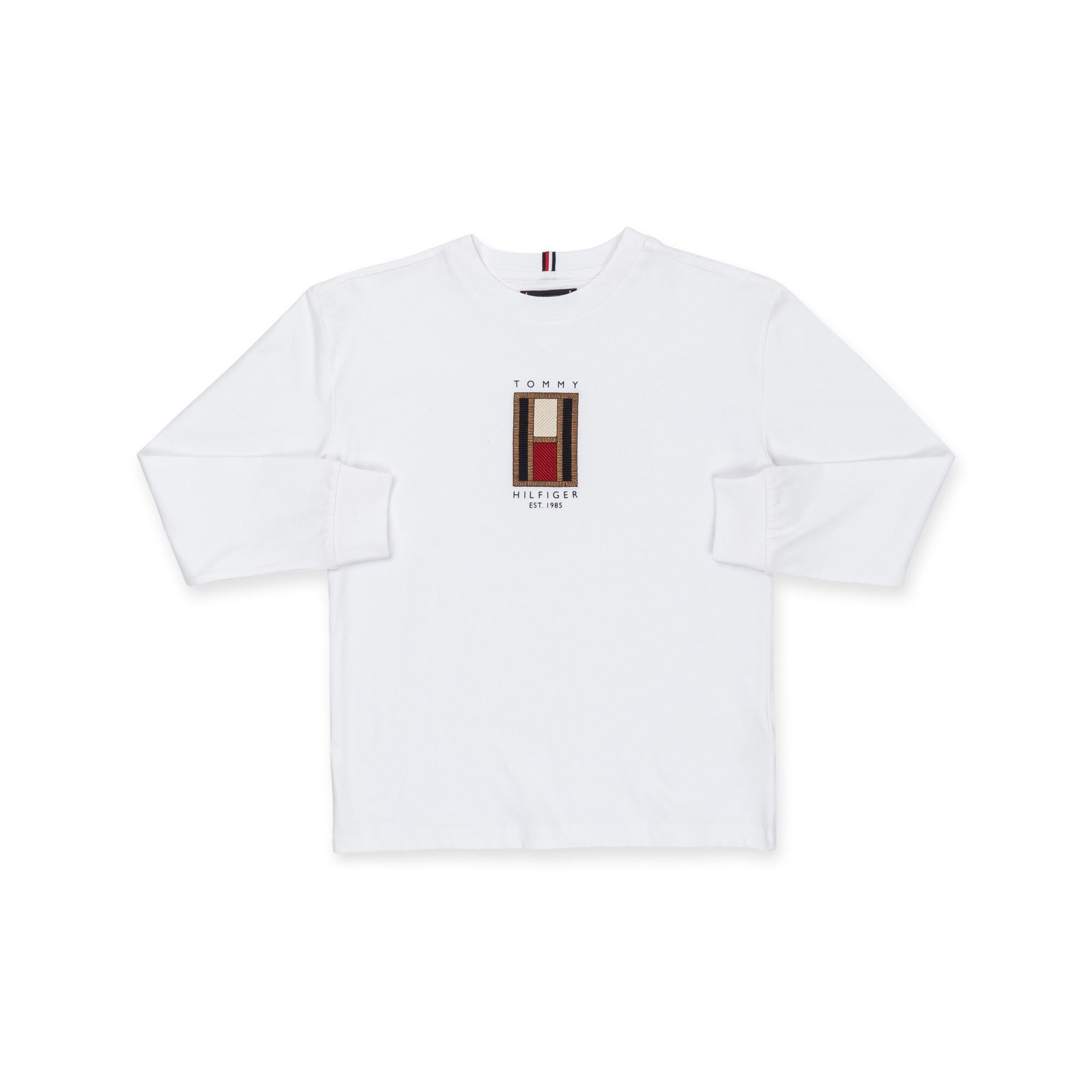 TOMMY HILFIGER  T-shirt, col rond, manches longues 