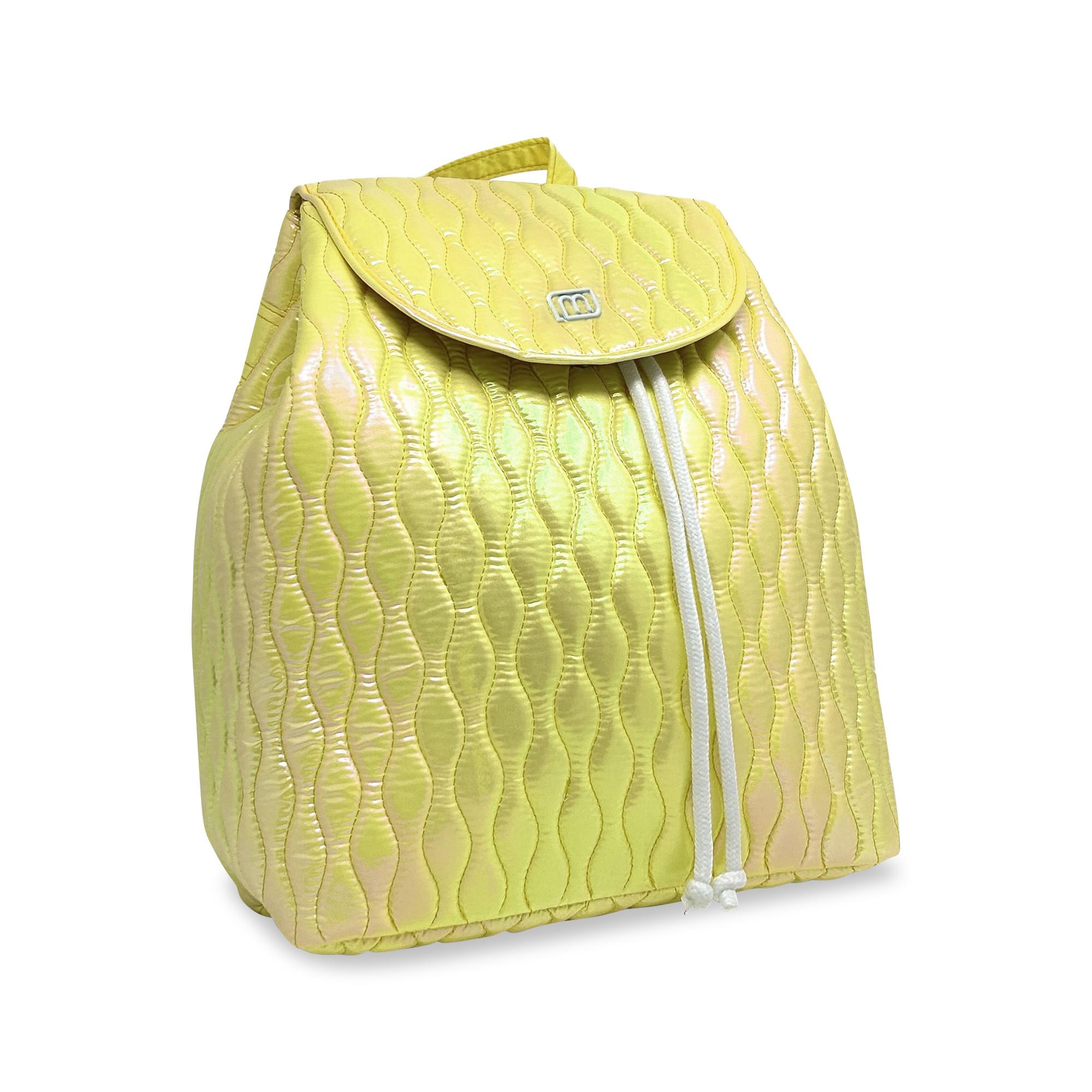 Image of Praktischer Sommerrucksack Greta Mit Adjustable Shoulder Straps Unisex Limone 25X13X30.5CM