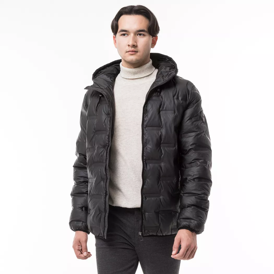 Manor Man - Jacke, Wattiert ohne Kapuze, für Herren, Black, Größe XL