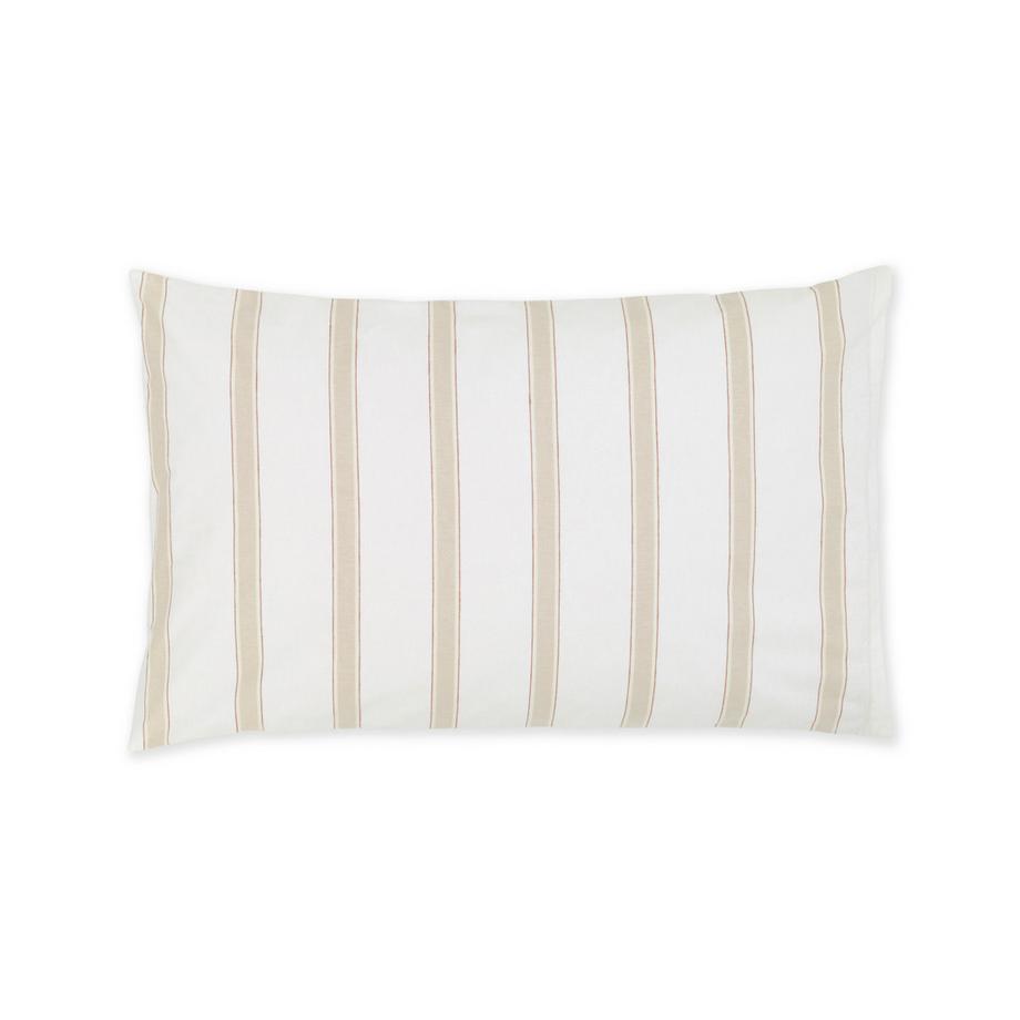 Manor Malmo Gestreifter Jacquard Kissenbezug  