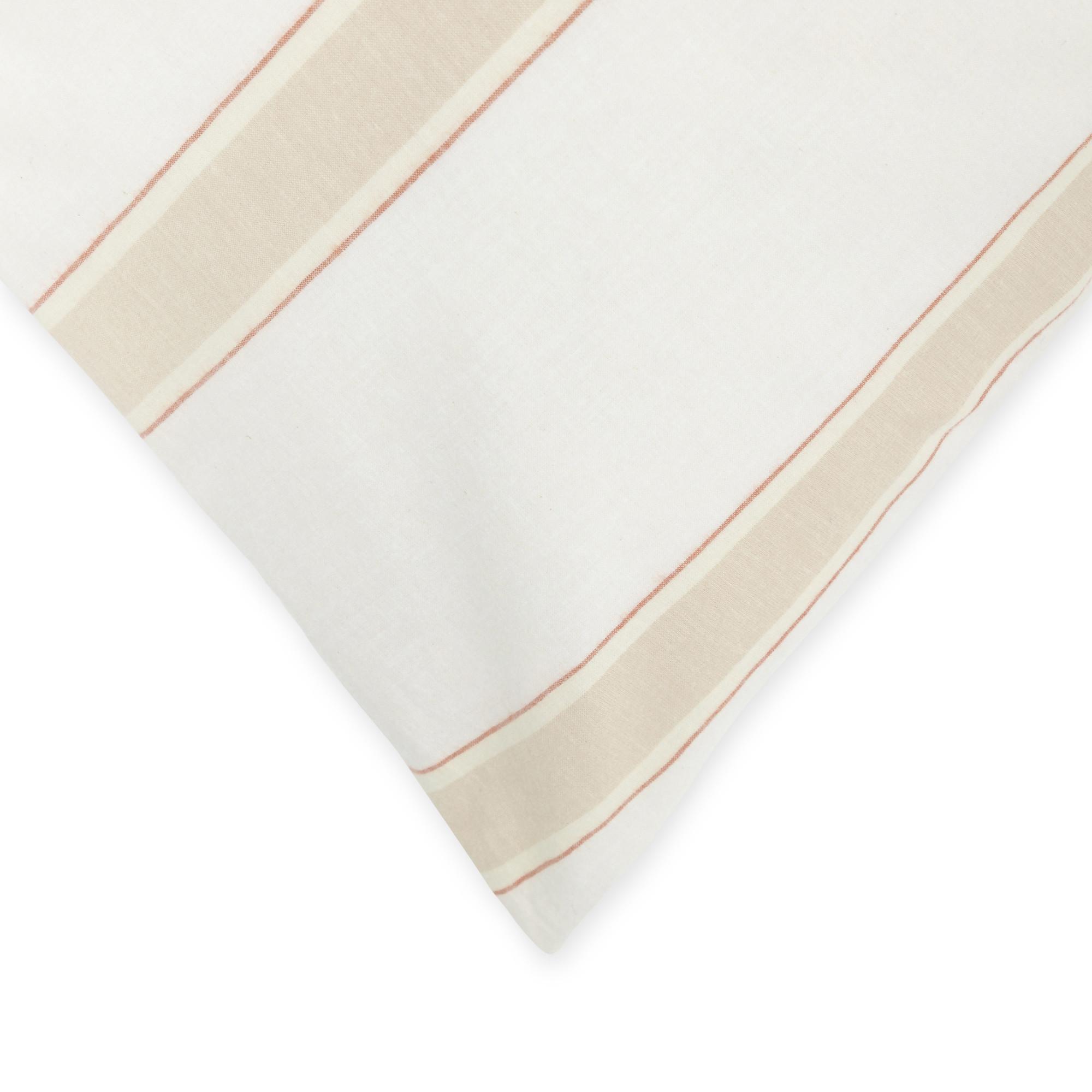 Manor Malmo Taie d'oreiller Jacquard Rayée  