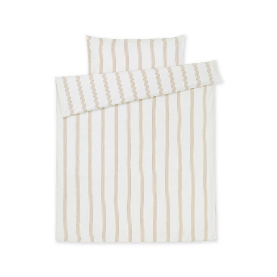 Manor Malmo Gestreifter Jacquard Kissenbezug  