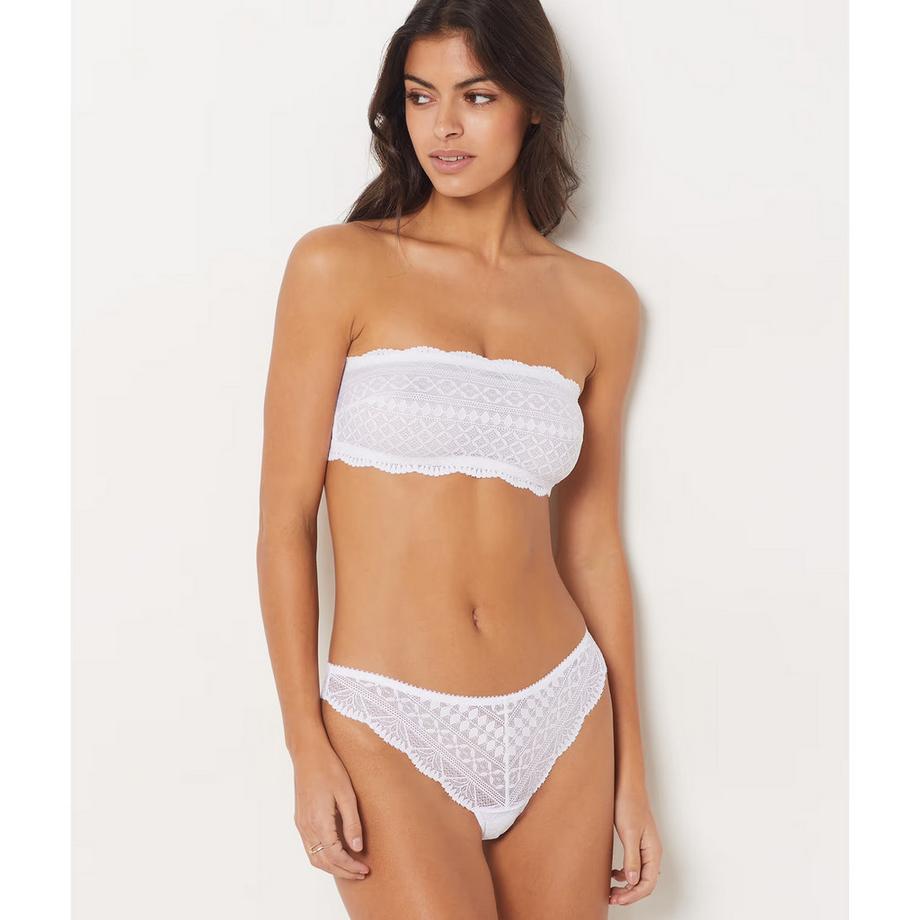 Etam Soutien-gorge bandeau en dentelle  