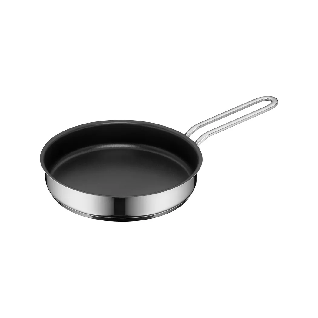 WMF Mini Stielpfanne mit Antihaftversiegelung 18cm Cromargan/Antihaft silber baby
