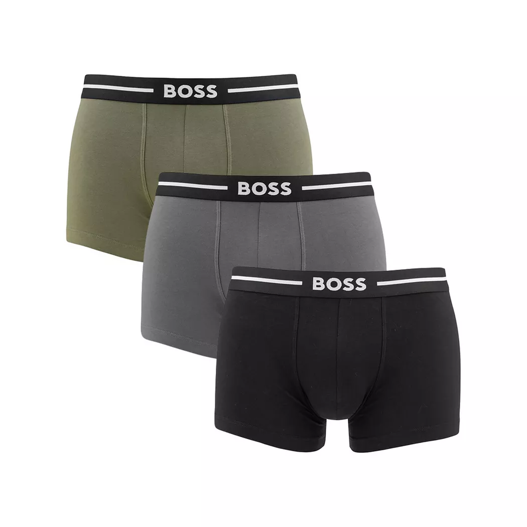 Boss 50475282 Boxer Briefs 3-Pack Cotton Grey/Black/White Size S 5