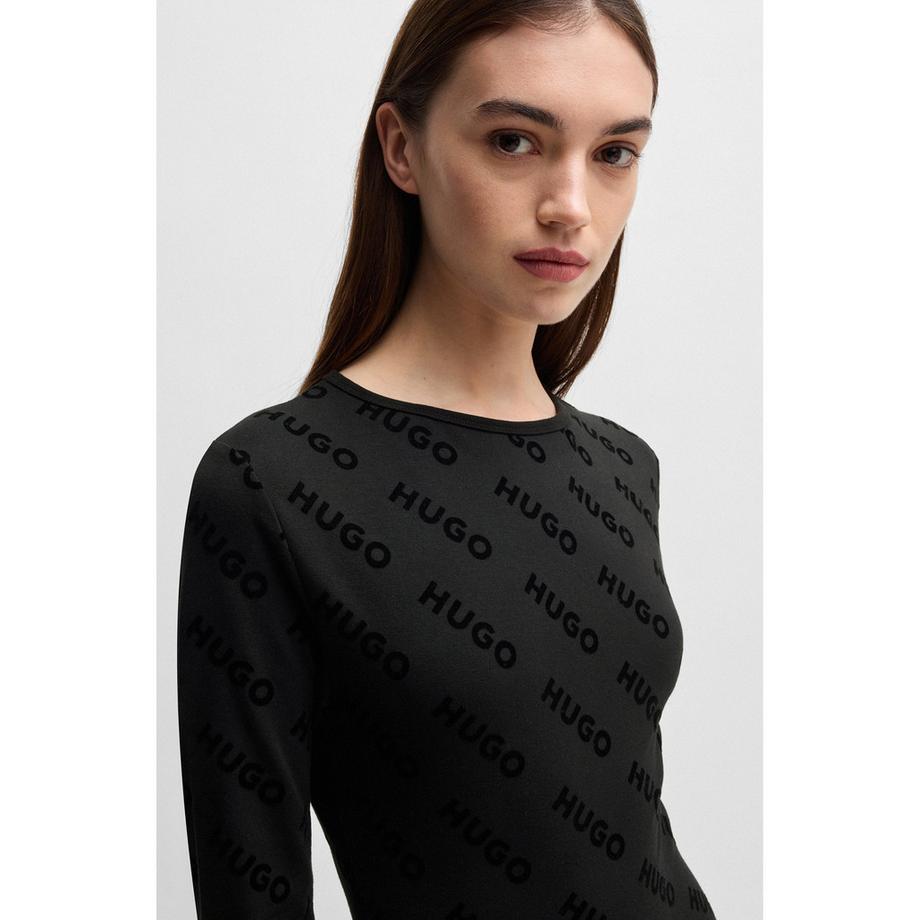 HUGO Vlocky Body Maniche Lunghe Slim Fit  