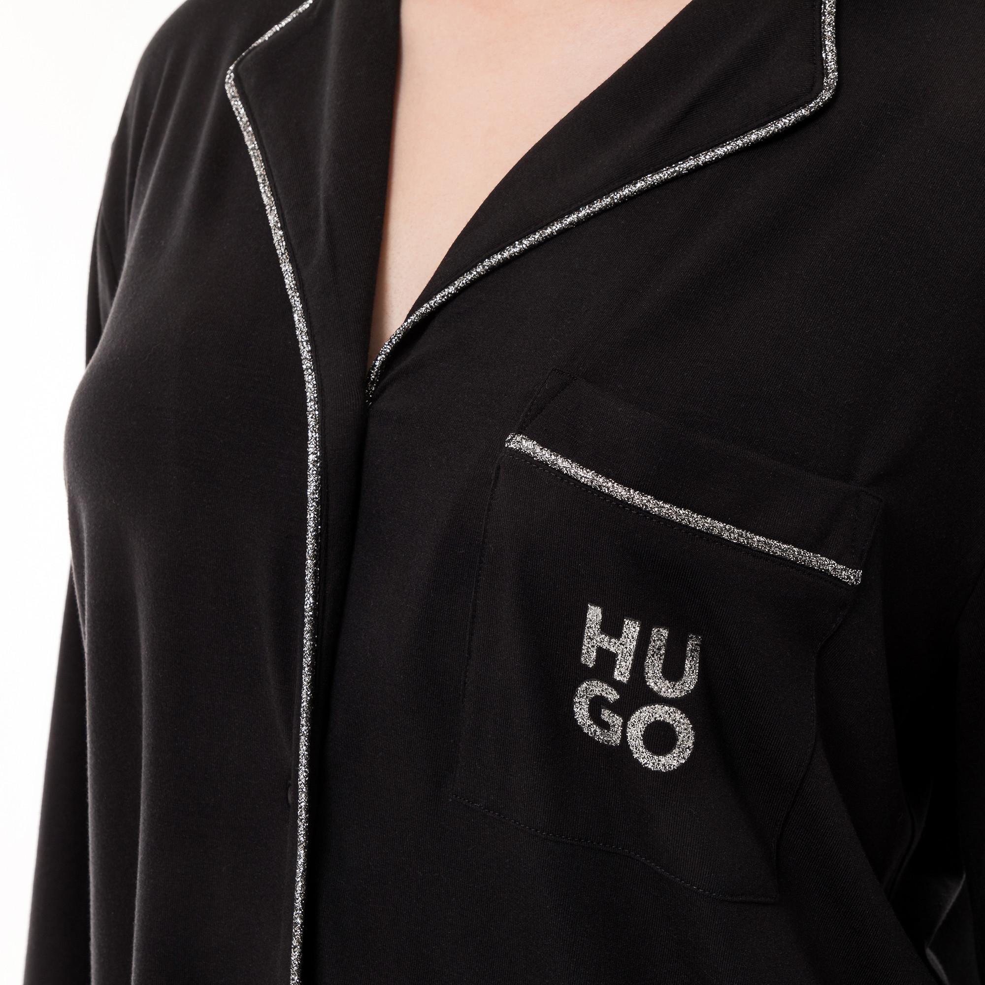HUGO Langarm Nachthemd  