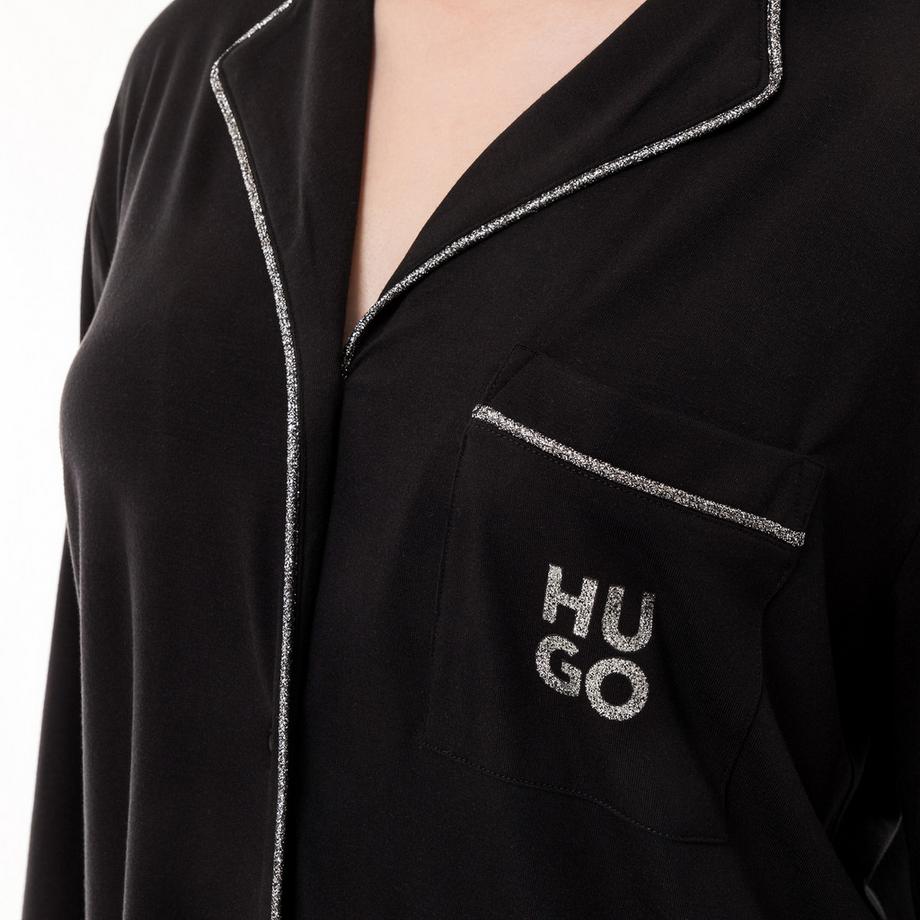 HUGO Langarm Nachthemd  