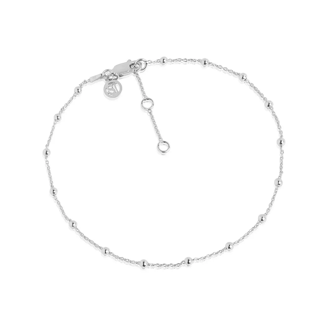 Sif Jakobs - Fusskette, Ankle Chain, 26cm, Silber