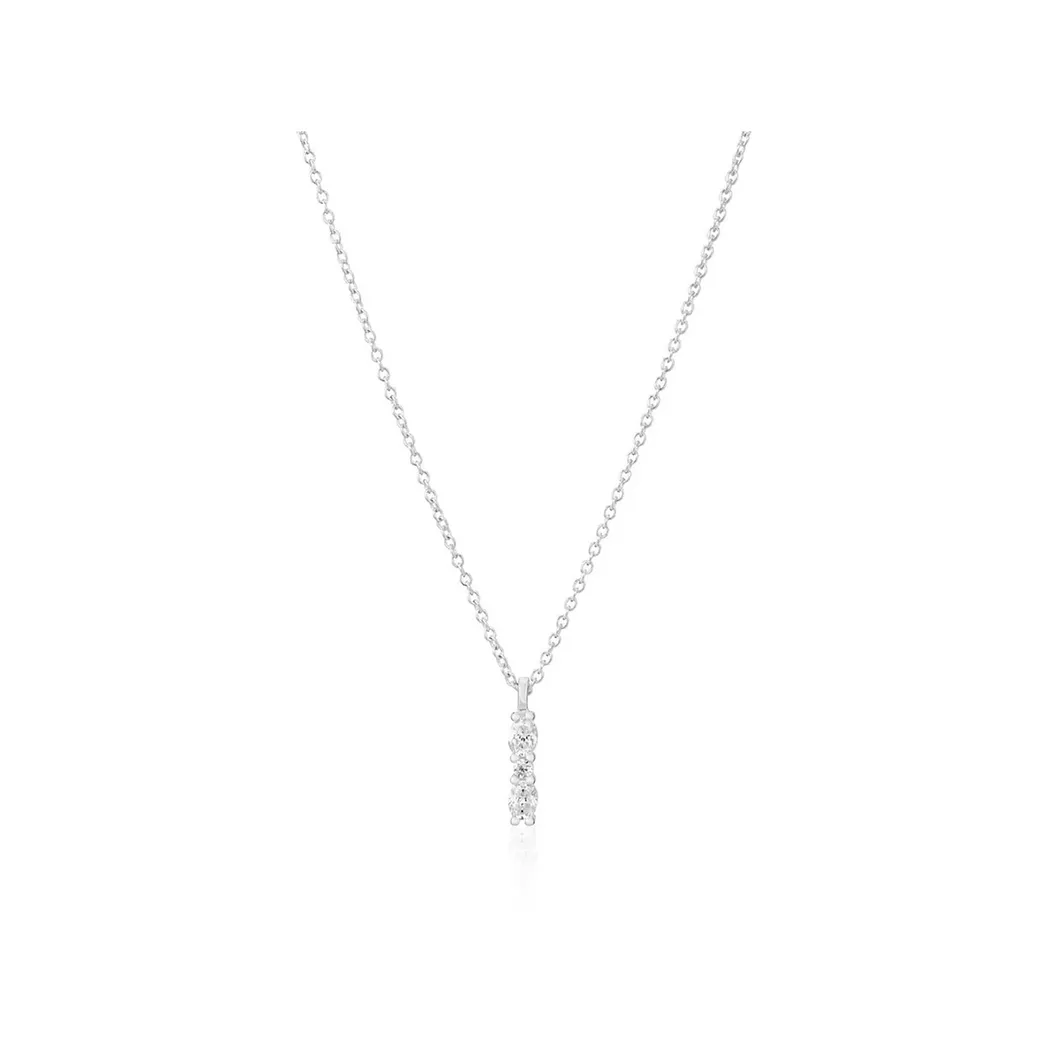 Sif Jakobs - Halskette, Ellera Ovale, 42+3CM, Silber