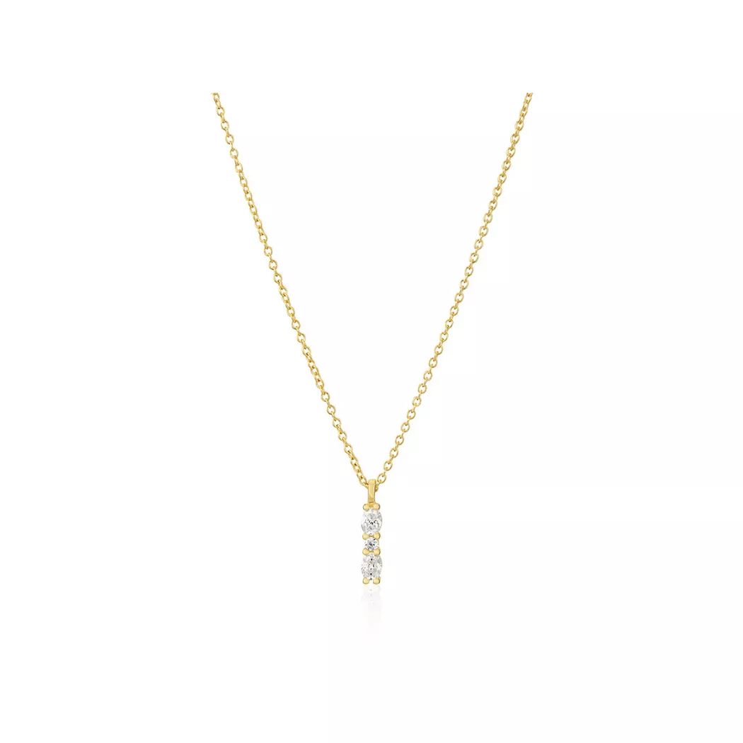 Sif Jakobs - Halskette, Ellera Ovale, 42+3CM, Gold 2