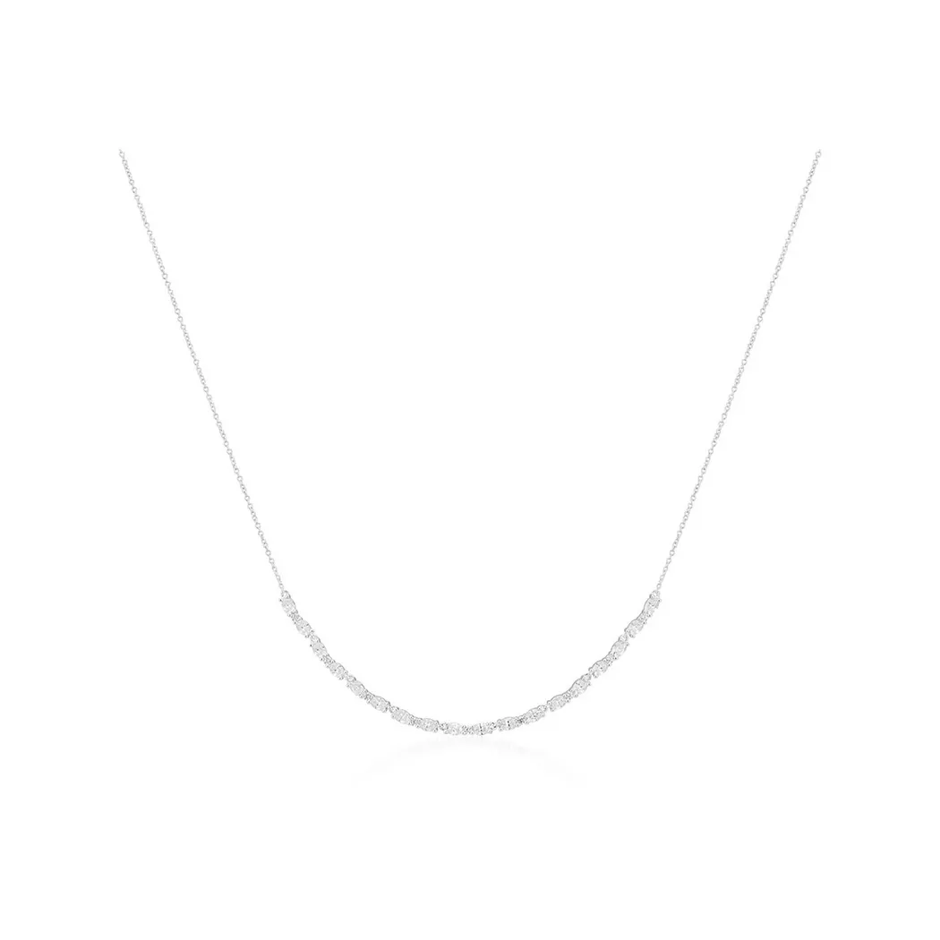 Sif Jakobs - Halskette, Ellera Ovale, 42+3CM, Silber 2