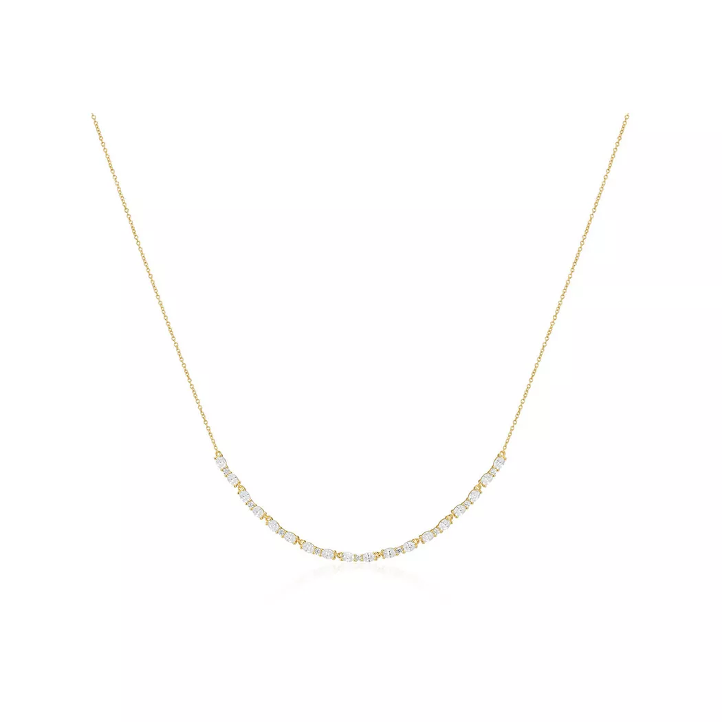 Sif Jakobs - Halskette, Ellera Ovale, 42+3CM, Gold