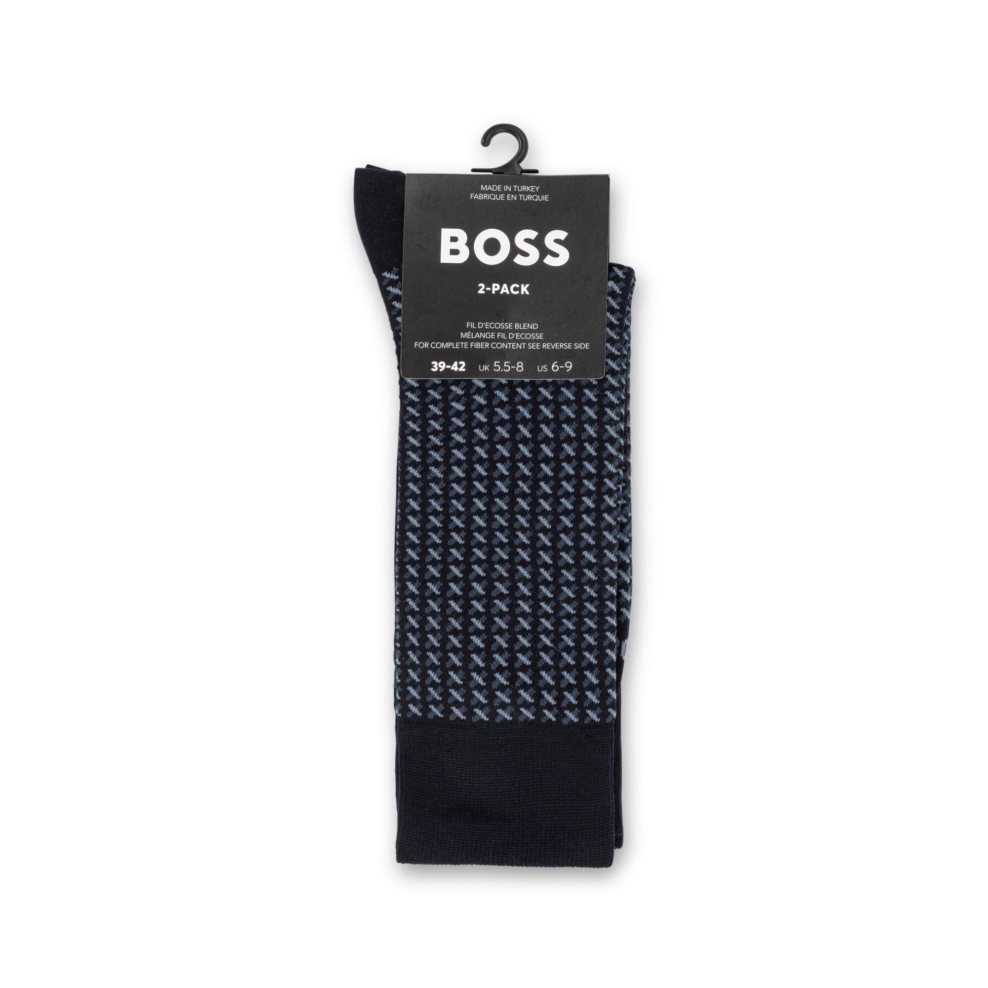 BOSS 2P RS Miniallover MC Lot de 2 paires de chaussettes, hauteur mollet 