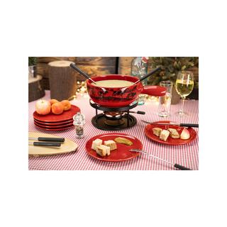 NOUVEL Assiette à fondue fromage Bella Rosso 