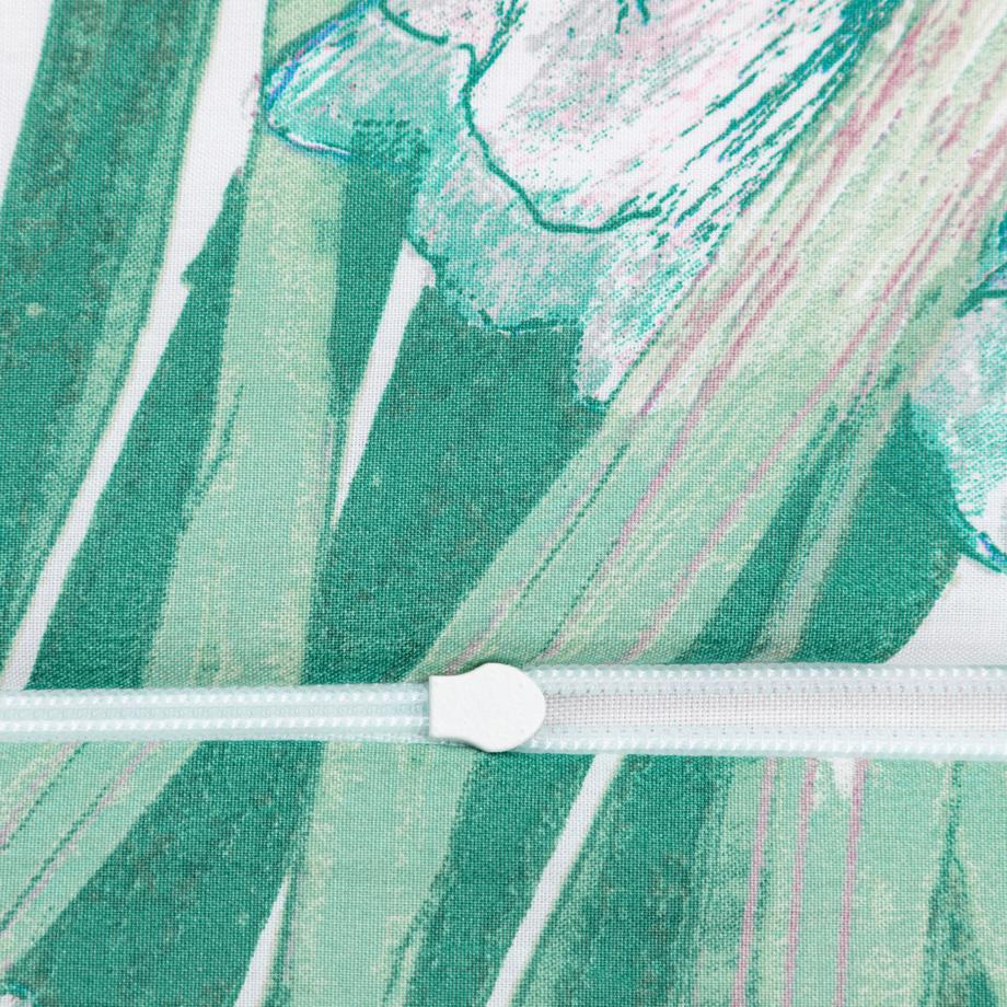 FAZZINI Fortunei Housse de couette à motif floral tropical  