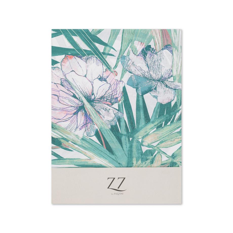 FAZZINI Fortunei Housse de couette à motif floral tropical  