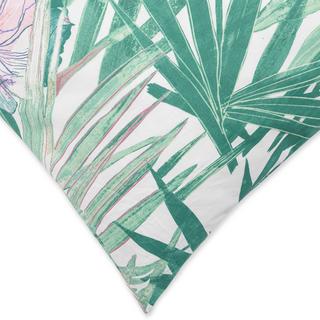 FAZZINI Fortunei Federa con stampa a foglie tropicali  