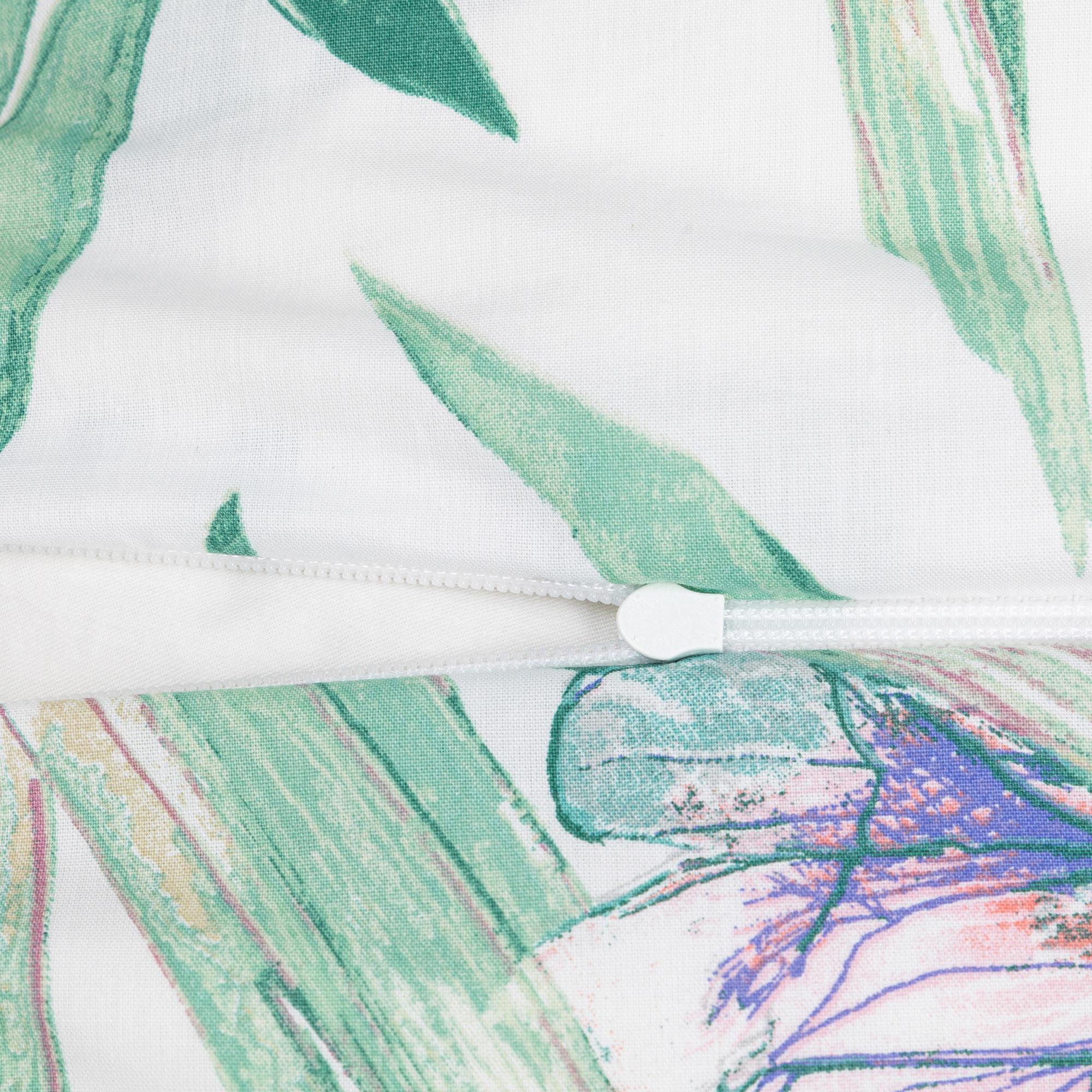 FAZZINI Fortunei Kissenbezug mit tropischem Blätterdruck  