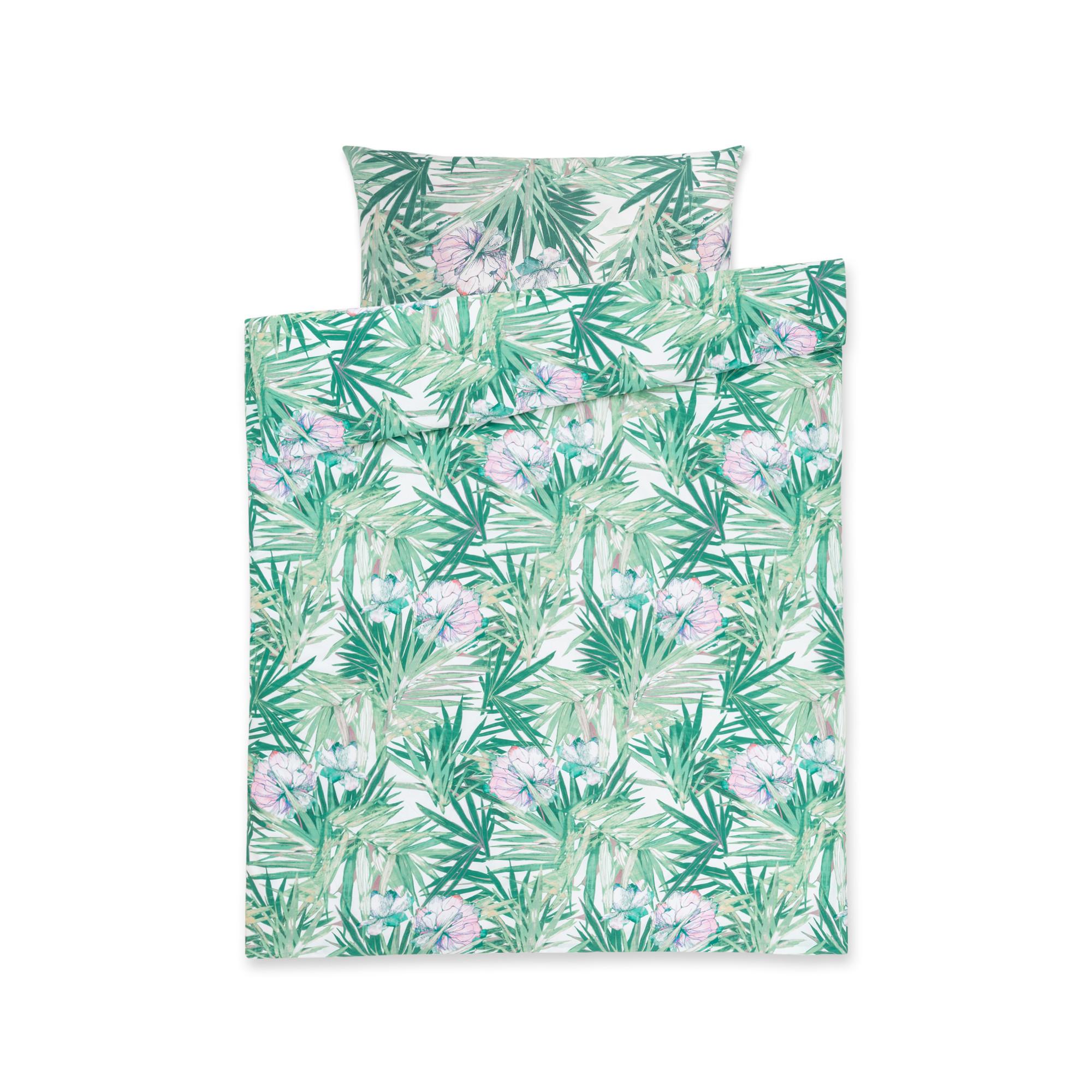 FAZZINI Fortunei Taie d'oreiller imprimé feuilles tropicales  