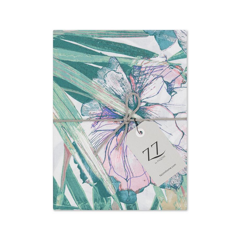 FAZZINI Fortunei Taie d'oreiller imprimé feuilles tropicales  