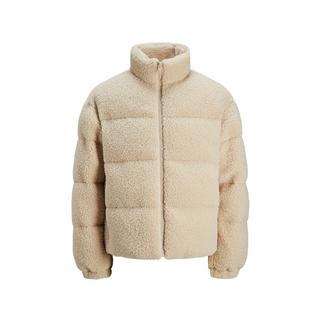 JACK & JONES JORCAMP TEDDY PUFFER JACKET Daunenjacke mit Kapuze 