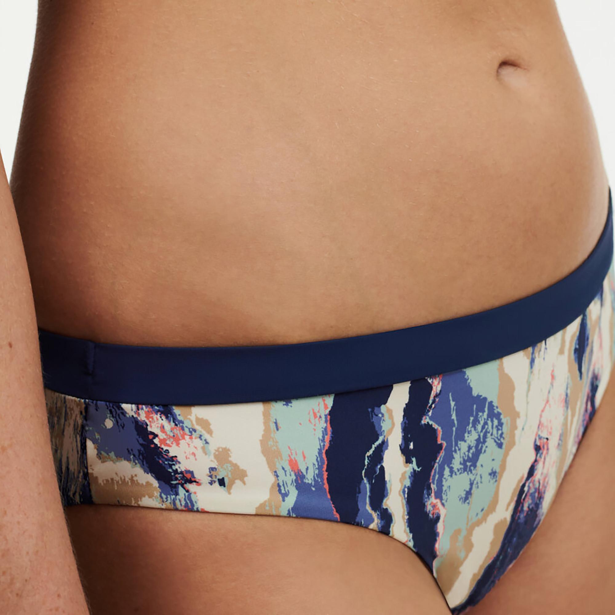 FEMILET Bikini Unterteil Slip Blumenmuster  