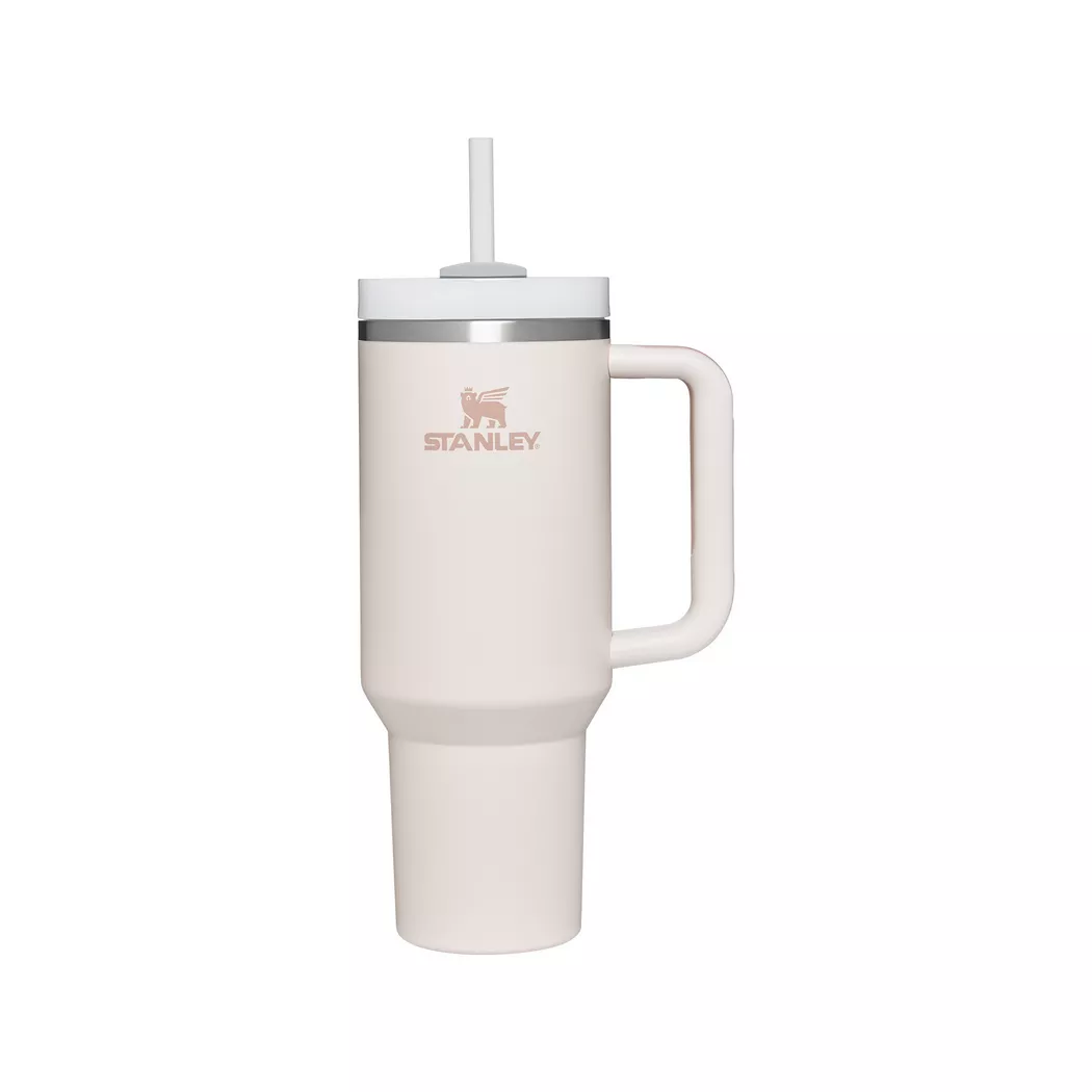 Stanley Isolierflasche - Thermosflasche Quencher H2.0 FlowState™ Tumbler 1,2L Rose Quartz rosa baby