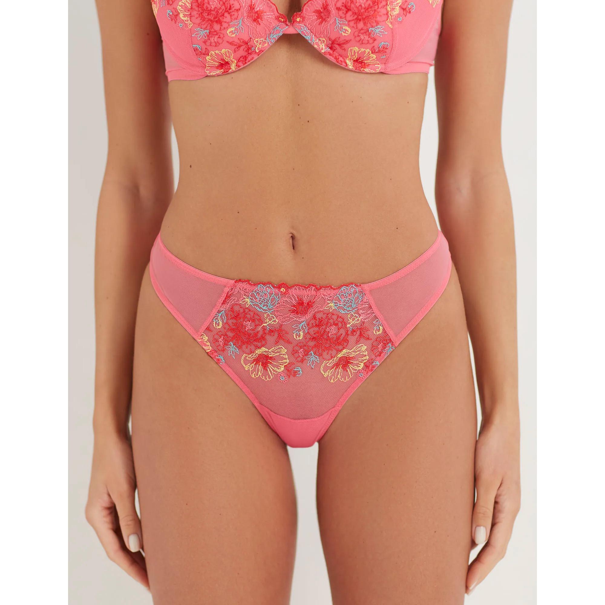 Image of String Damen Rosa Bedruckt 34
