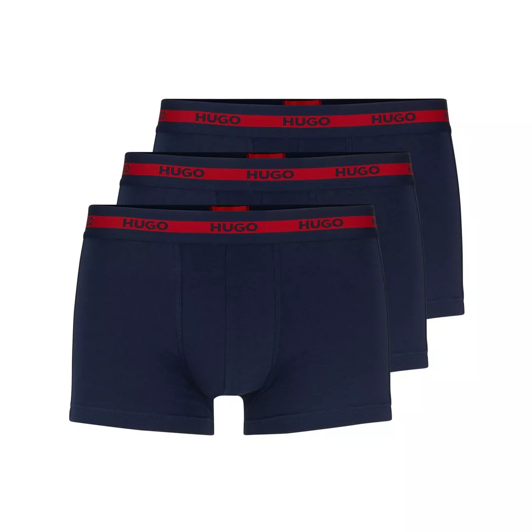 Hugo Boxers Planet 10249742 01 3 Unités Navy M Homme