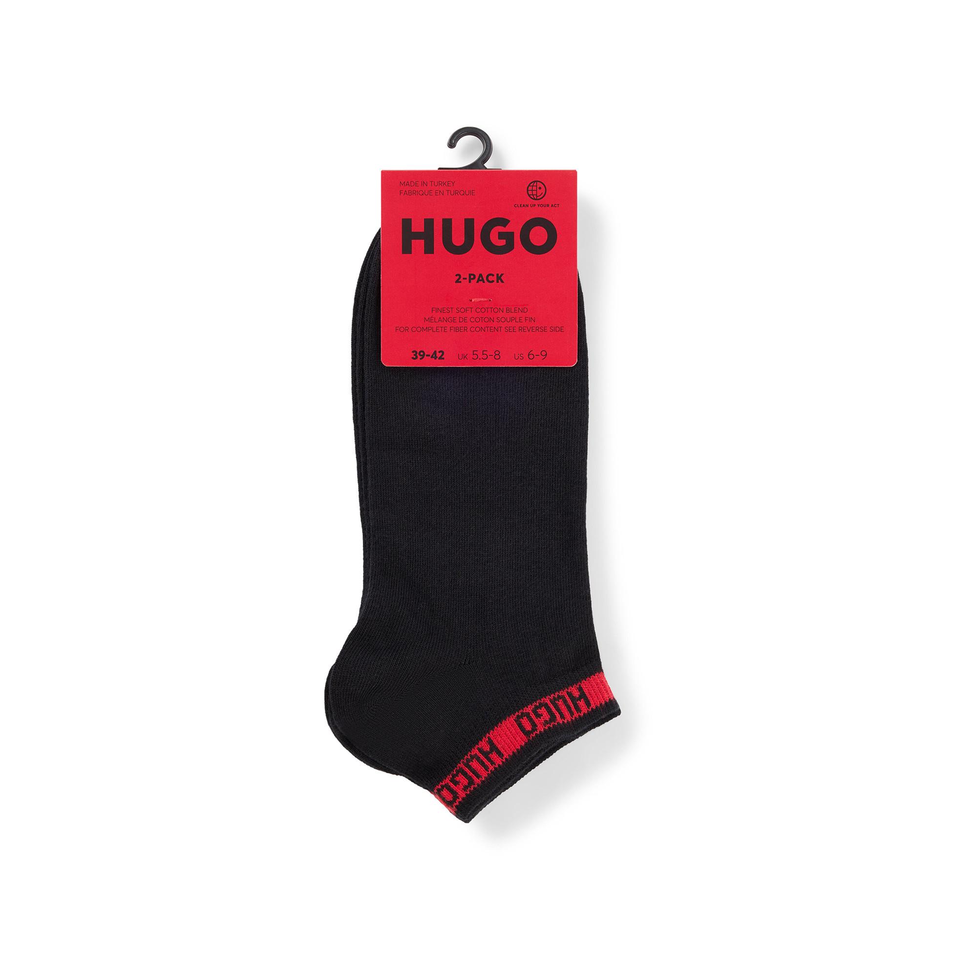 HUGO 2P AS TAPE CC Lot de 2 paires de chaussettes sneakers 