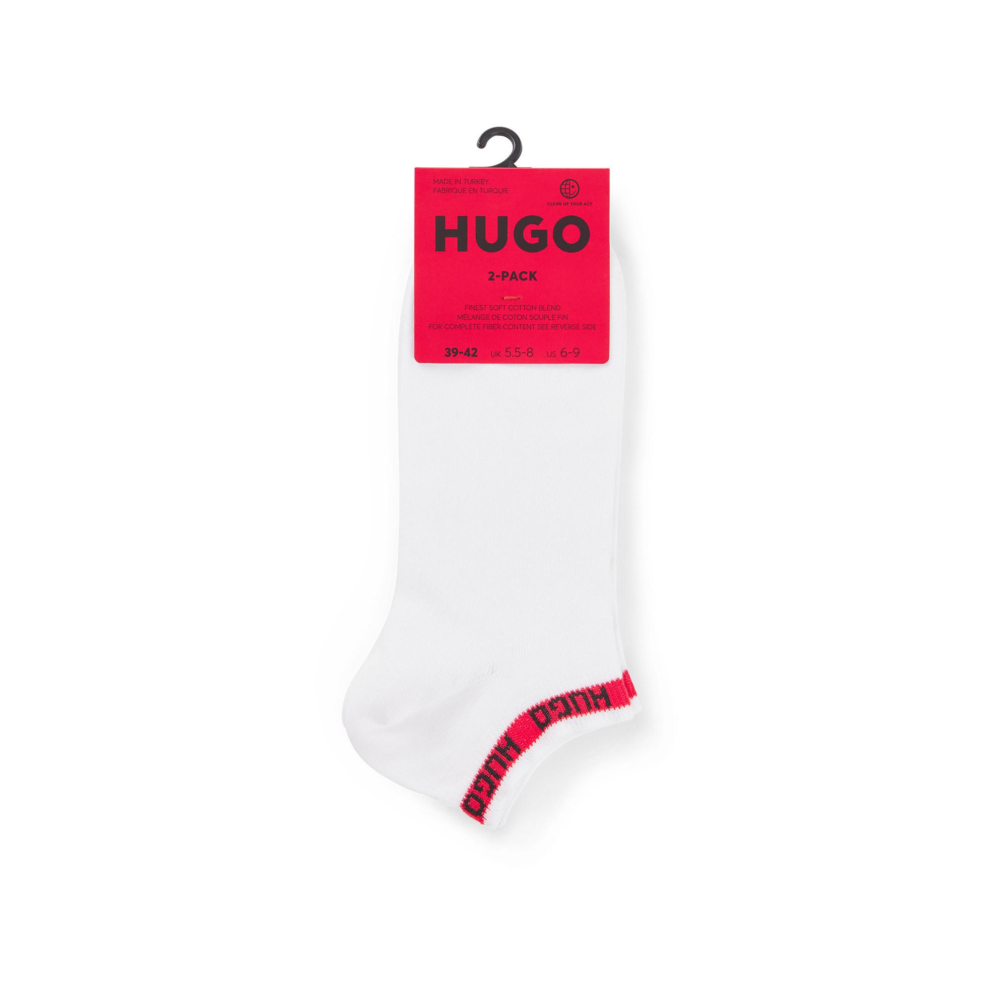 HUGO 2P AS TAPE CC Lot de 2 paires de chaussettes sneakers 