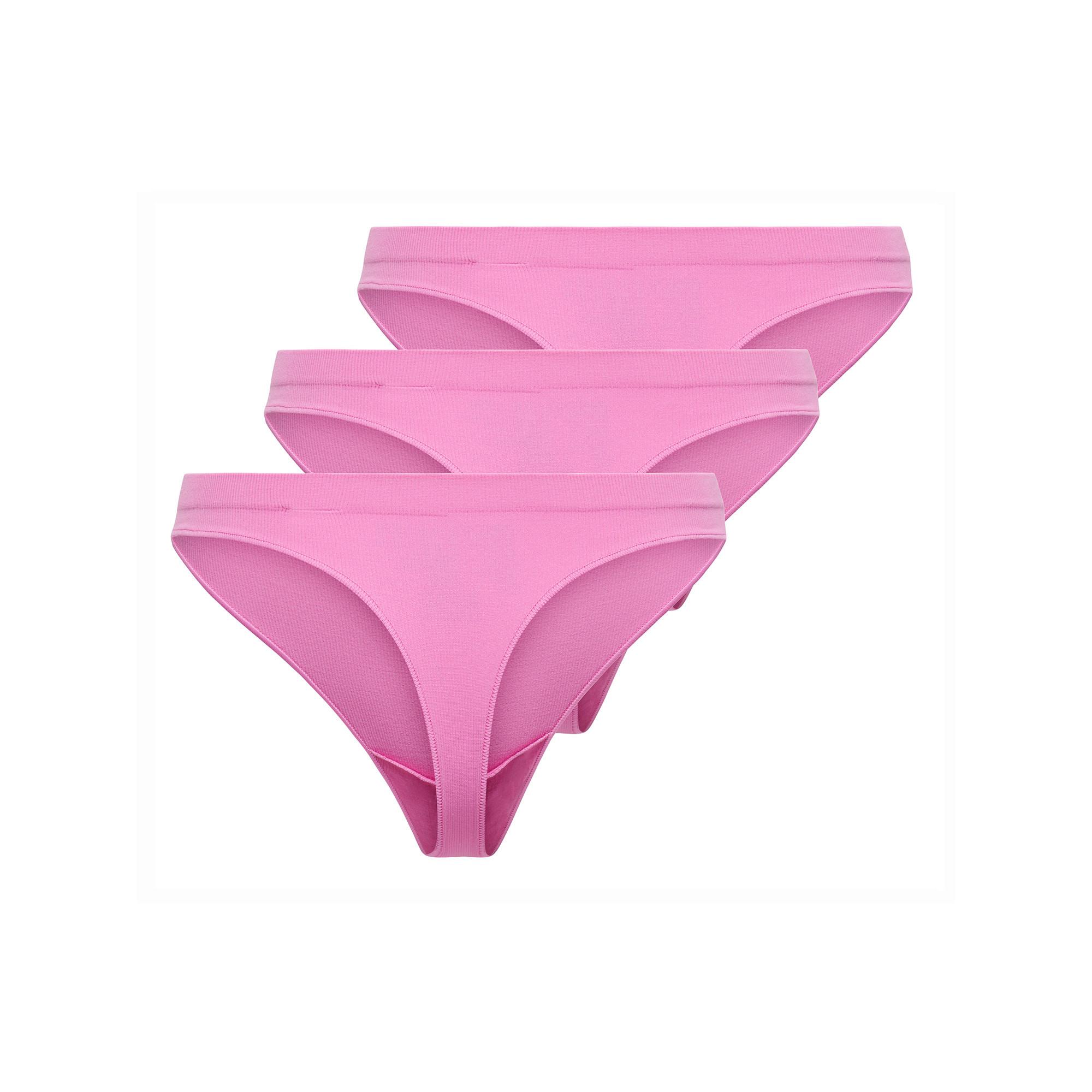 Only Lingerie Vicky Rib Sless Thong 3-Pack Lot de 3 strings 