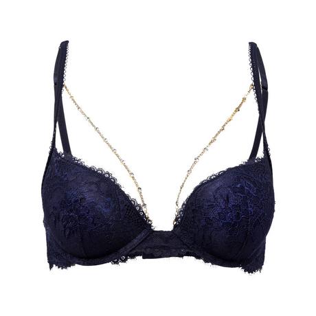 Manor Woman Reggiseno Push Up con Pizzo e Strass  