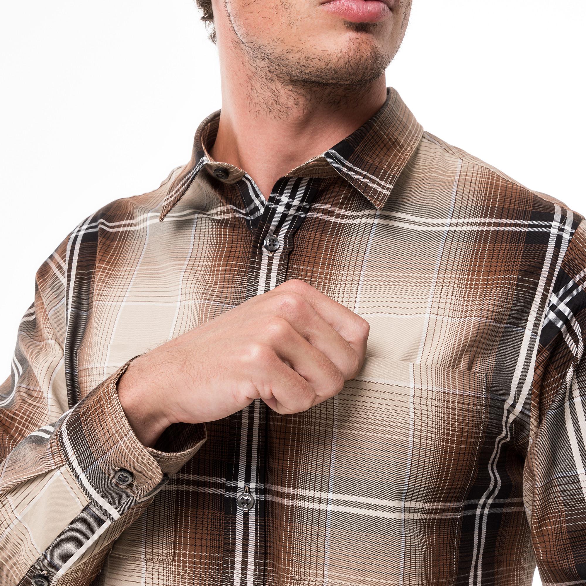 HUGO Egrin Chemise Manches Longues Carreaux  