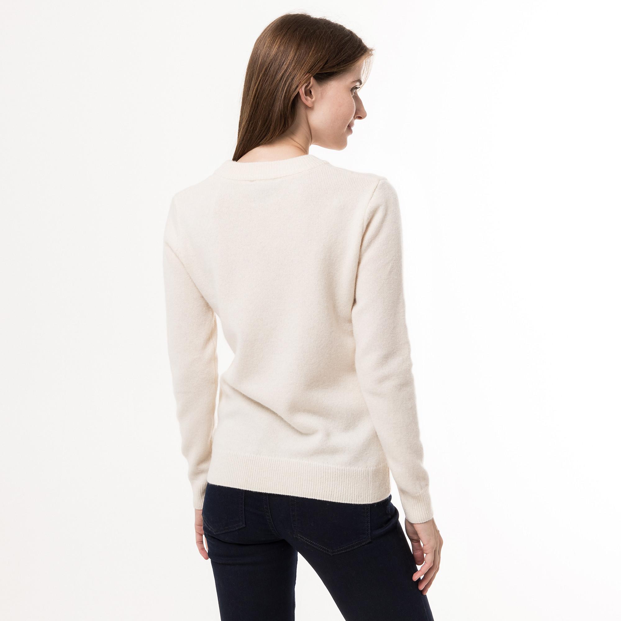 Manor Woman lambswool Pull, col rond, manches longues 