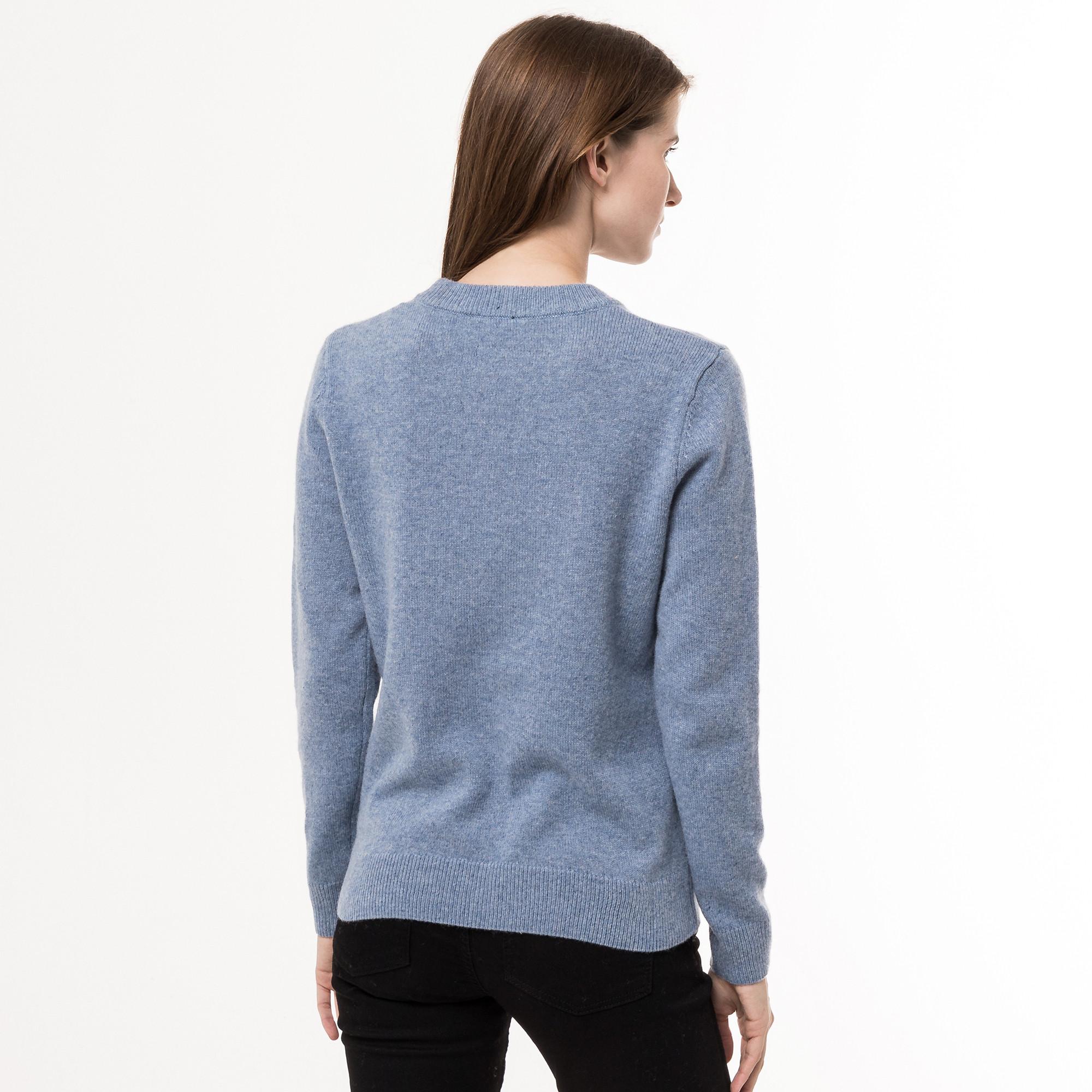 Manor Woman lambswool Pull, col rond, manches longues 