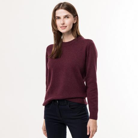 Manor Woman lambswool Pullover, Rundhals, langarm 