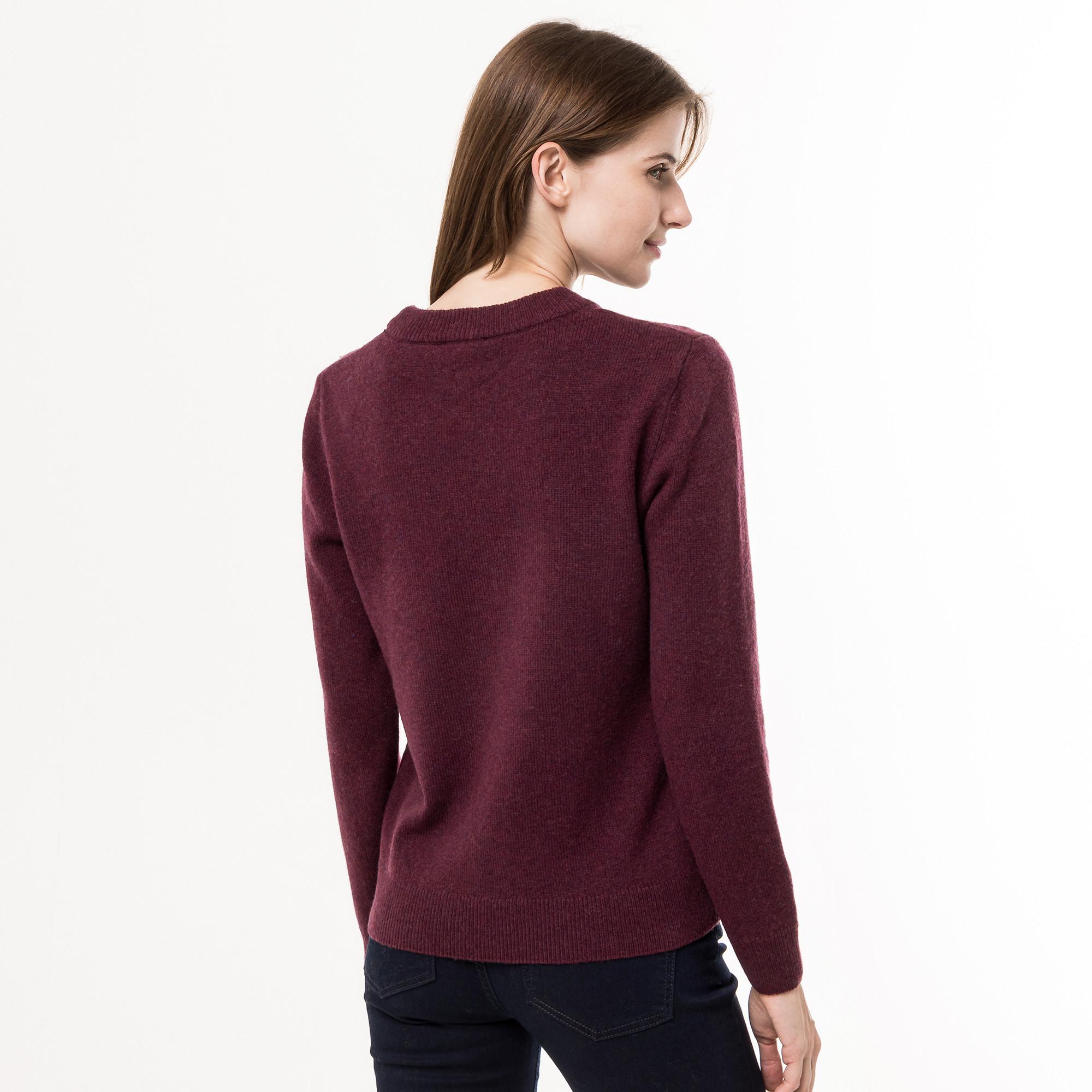 Manor Woman lambswool Pull, col rond, manches longues 