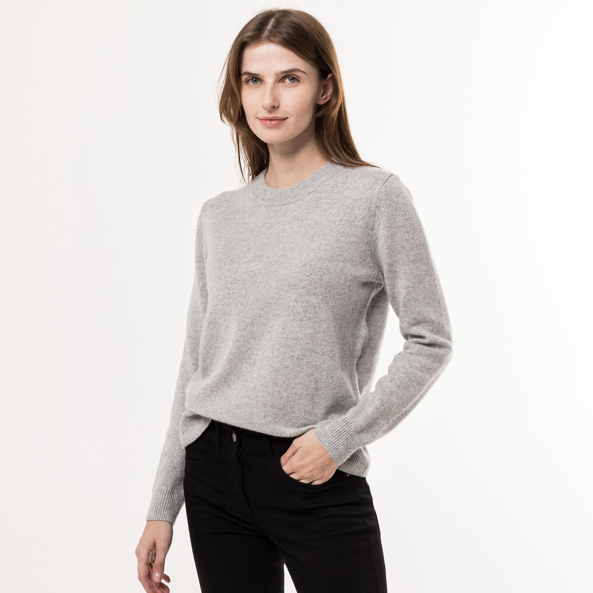 Manor Woman lambswool Pullover, Rundhals, langarm 