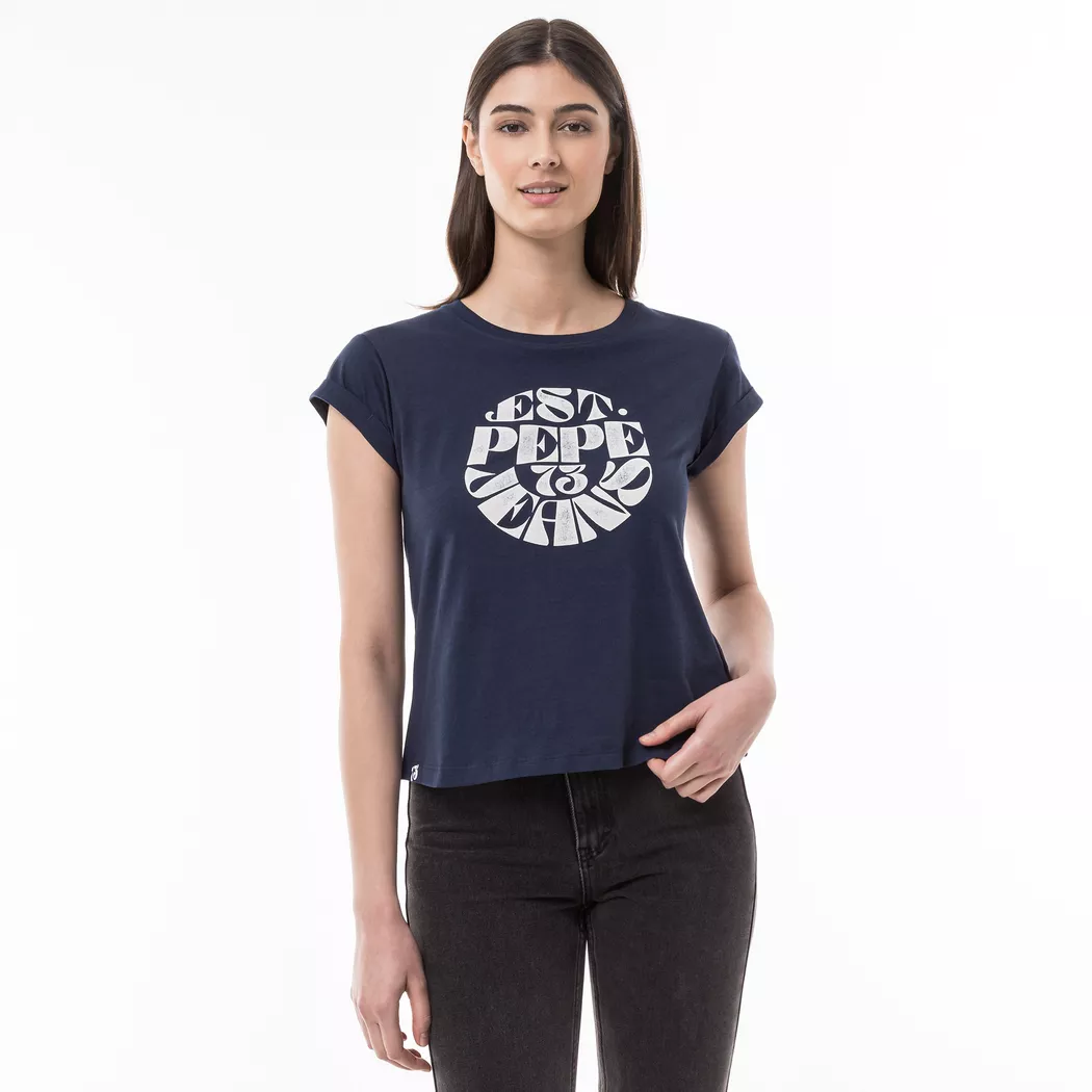 Pepe Jeans London - T-Shirt, für Damen, Marine Größe S
