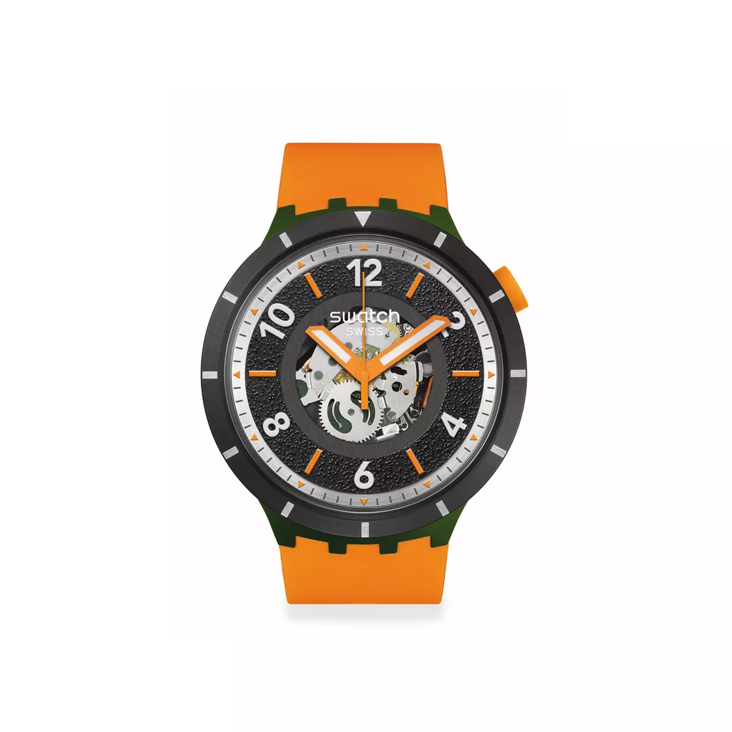 Swatch - Analoguhr, Fall-iage, 47mm, Orange