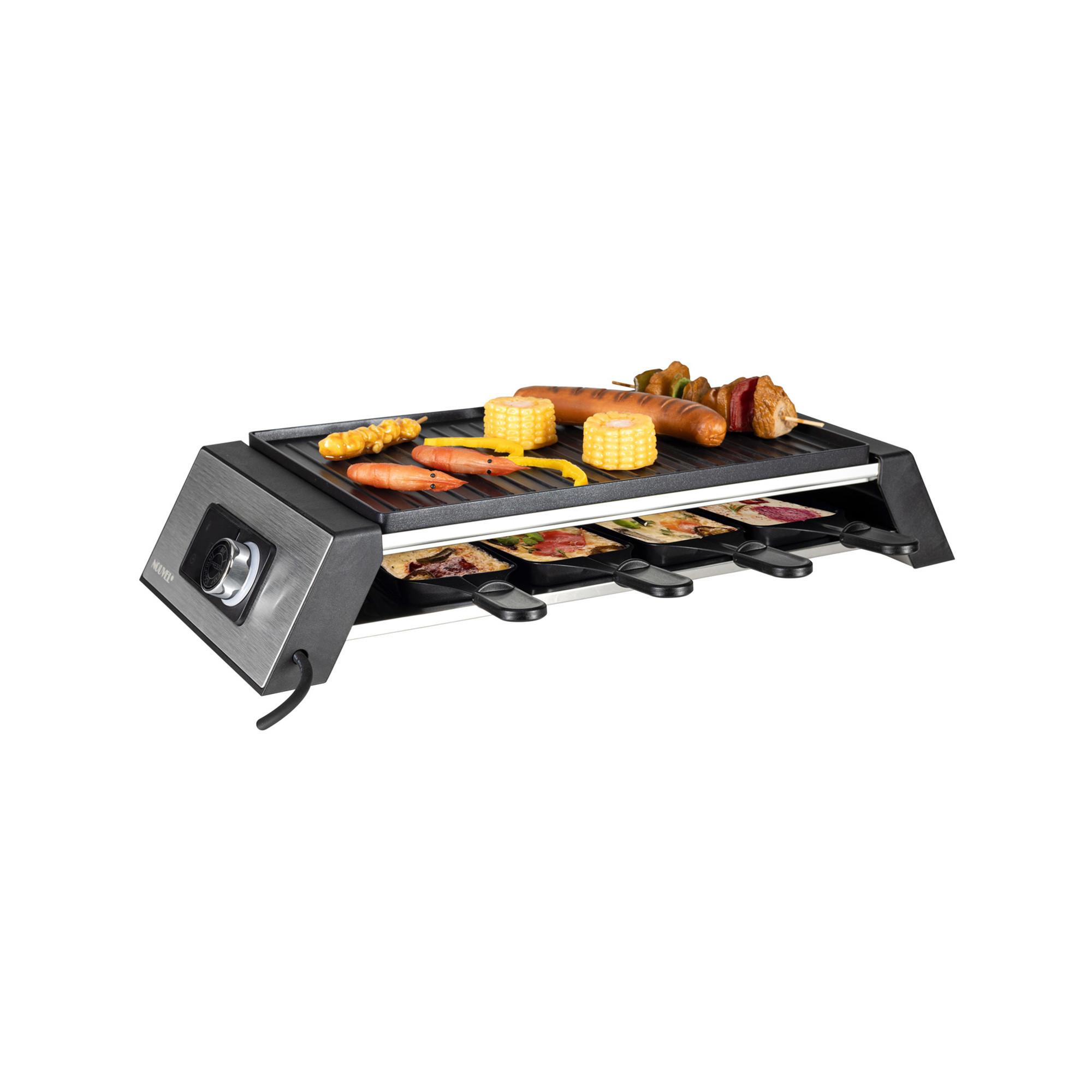 NOUVEL Fornello per raclette con diplay digitale Future, 8 Personen 