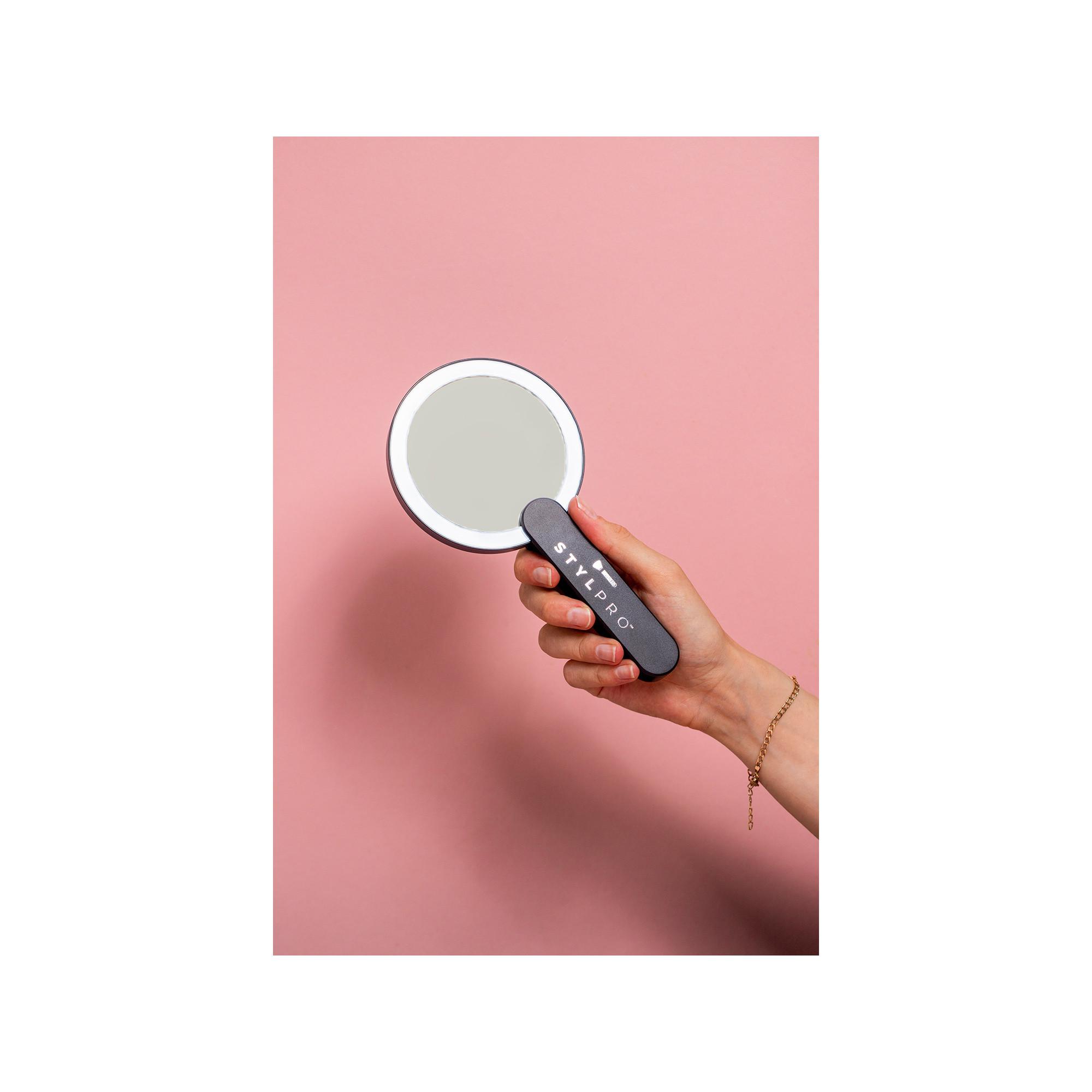 STYLPRO Stylpro LED Hand Mirror Specchio Compatto Portatile con LED 