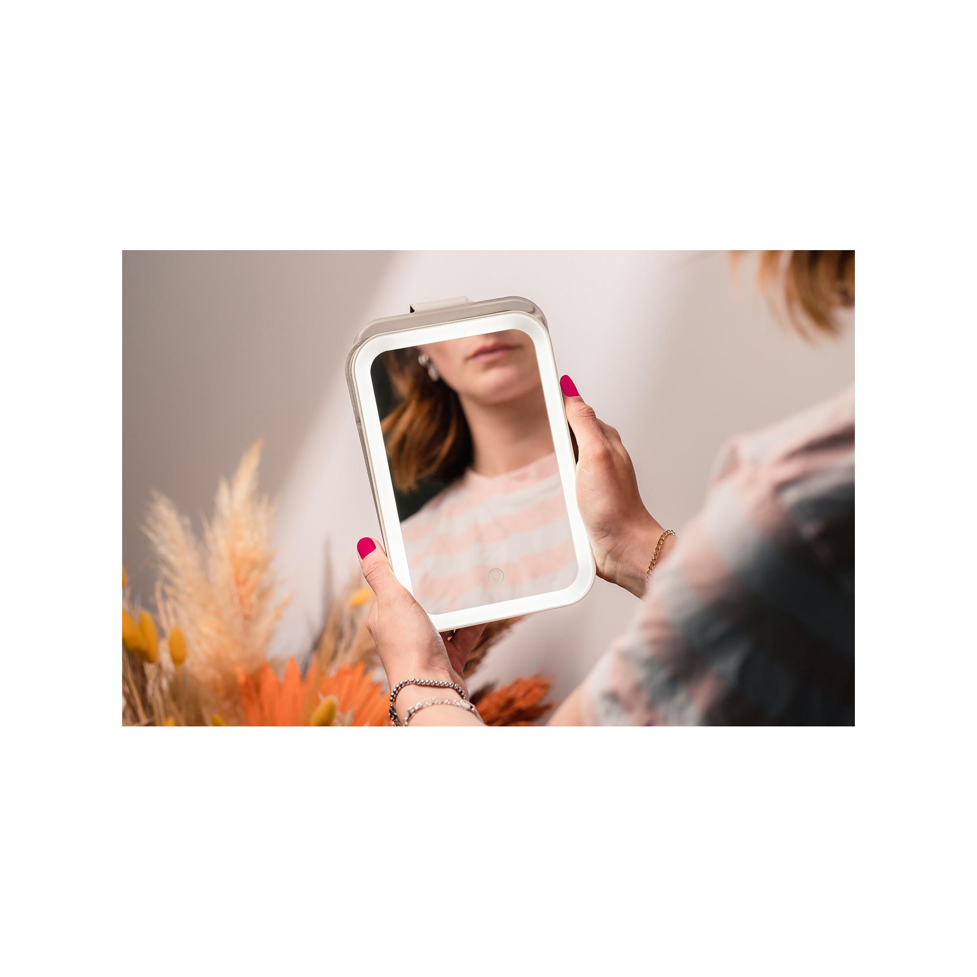 STYLPRO Stylpro Pink Travel LED Mirror Kleiner LED-Reisespiegel 